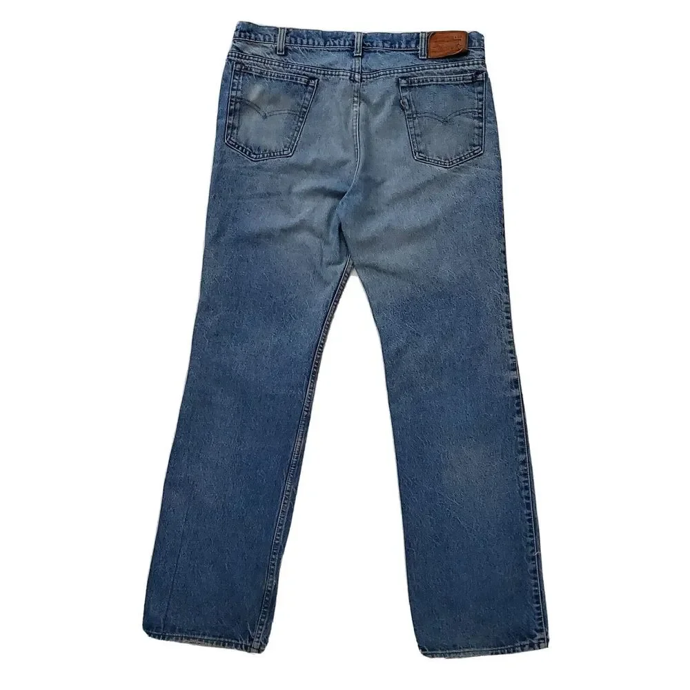 Vintage Levi's (Mens 36 x 34) Two‎ Horse Brand Blue Denim Jeans Leather Tab